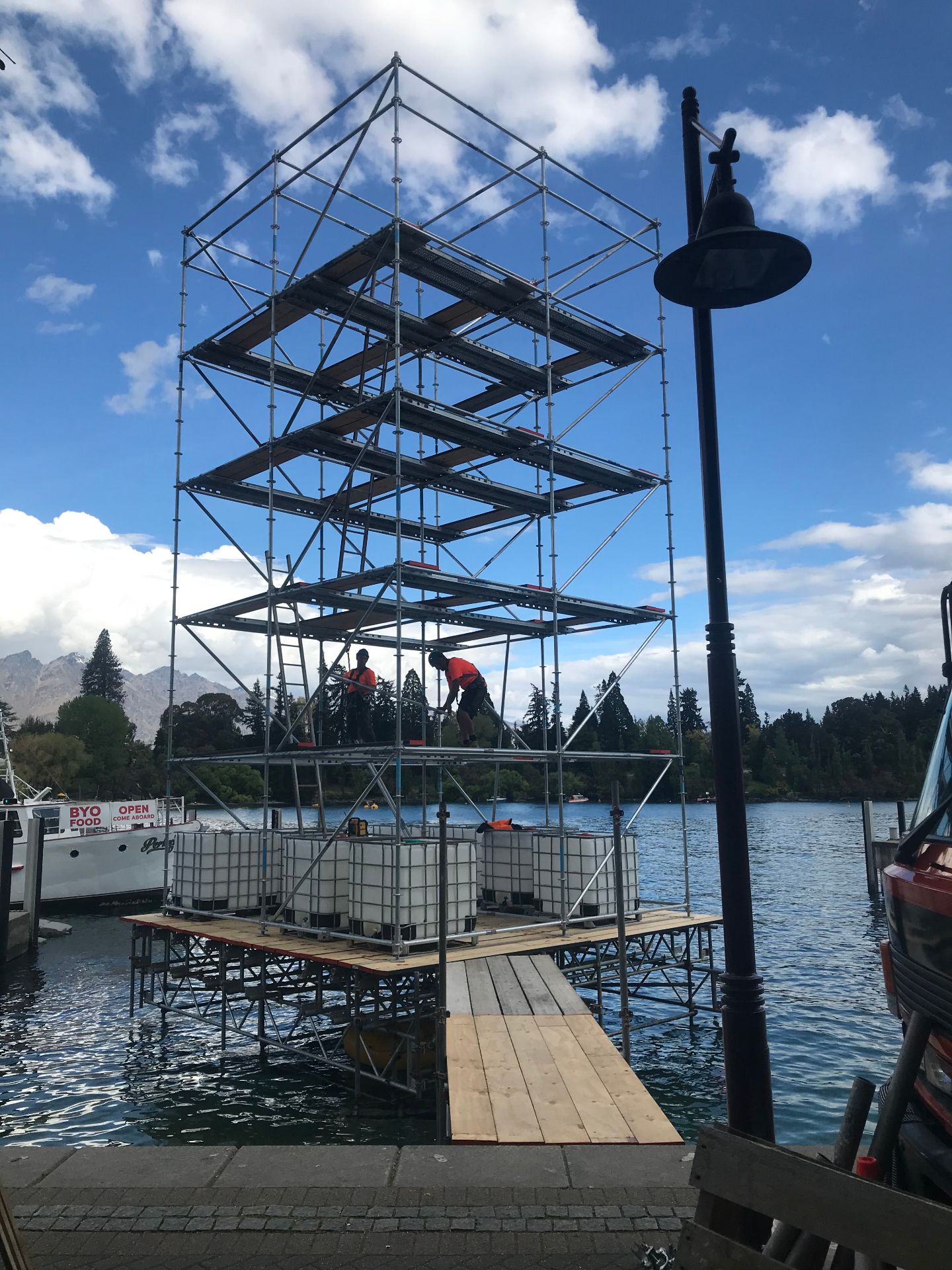 Custom event tower build in Queenstown — LUMA